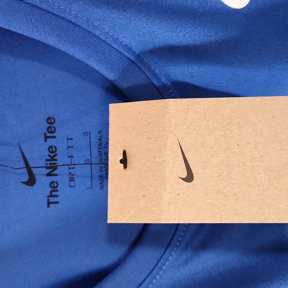 Nike Women's Dri Fit Blue Tee Shirt Size Large - Picture 3 of 3